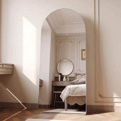 Arched Metal Dressing Mirror