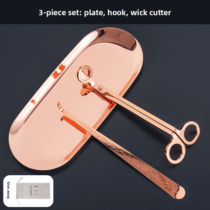 Aromatherapy Candle Tool with Wick Cutter and USB Lighter