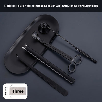 Aromatherapy Candle Tool with Wick Cutter and USB Lighter