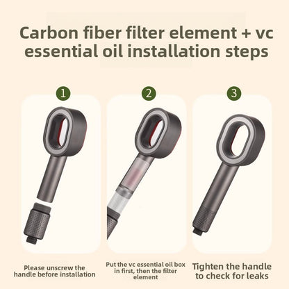 Aromatherapy Filter Shower Head with Multiple Spray Modes