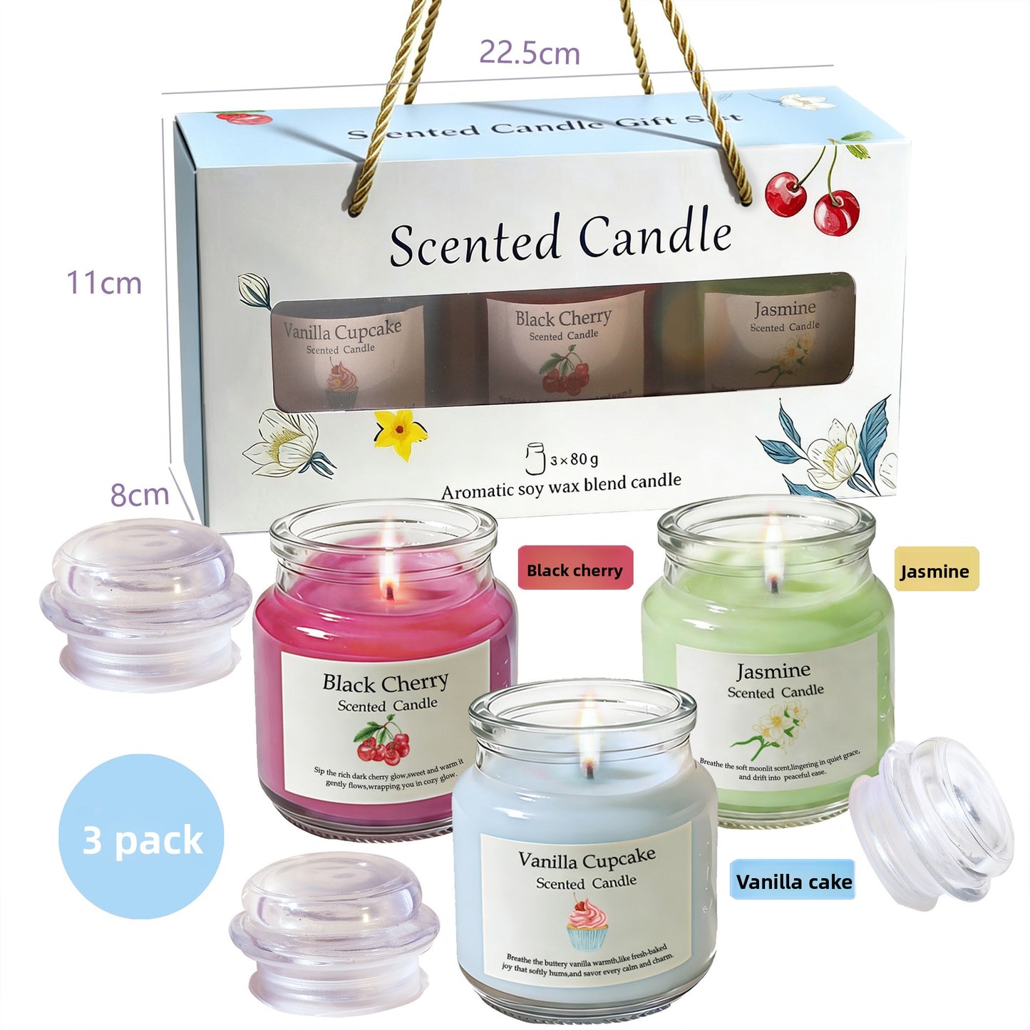 Aromatherapy Scented Candles Gift Set