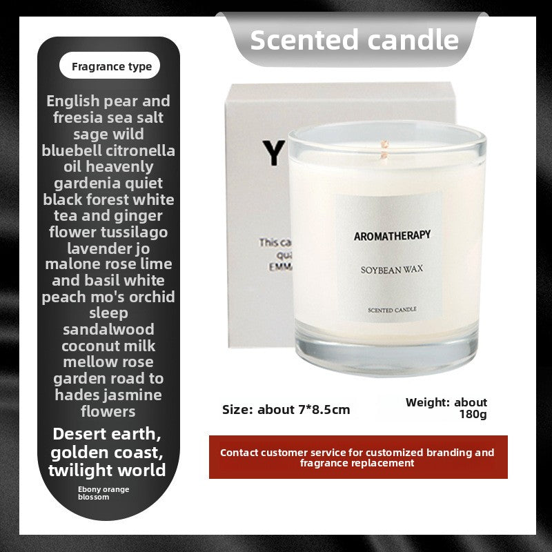 Aromatherapy Soy Wax Candle in Glass Jar