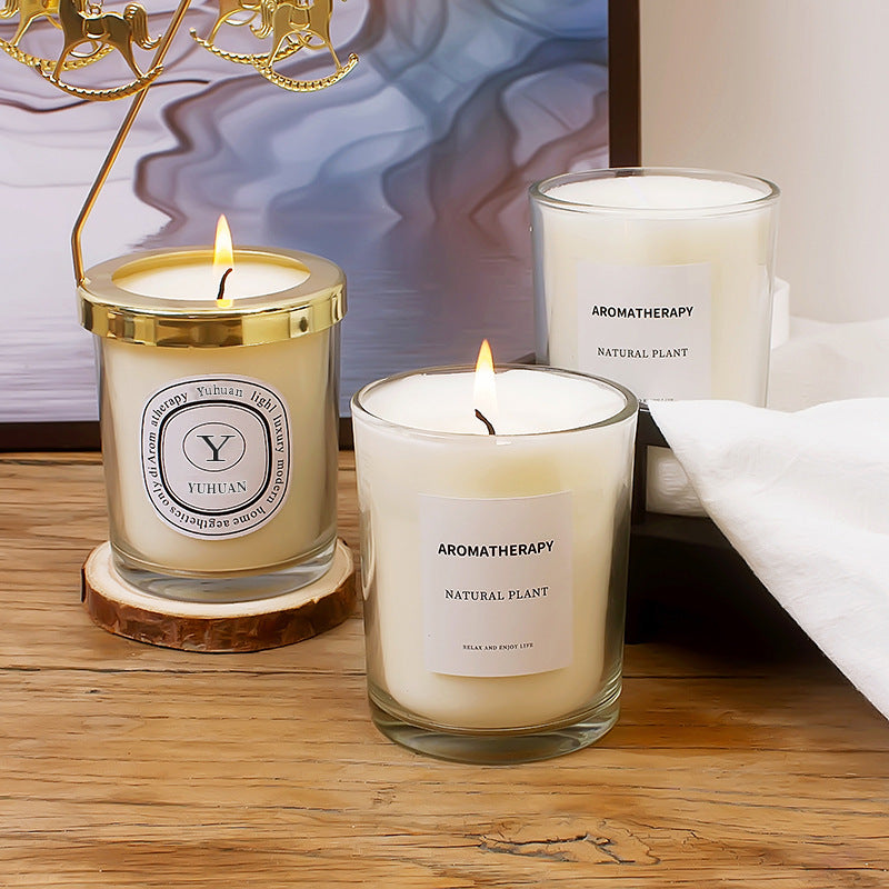 Aromatherapy Soy Wax Candle in Glass Jar