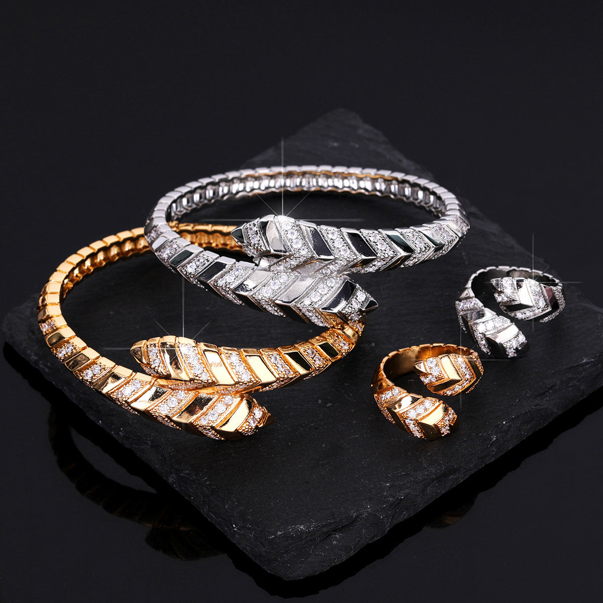 Arrowhead Design Copper Bracelet Ring