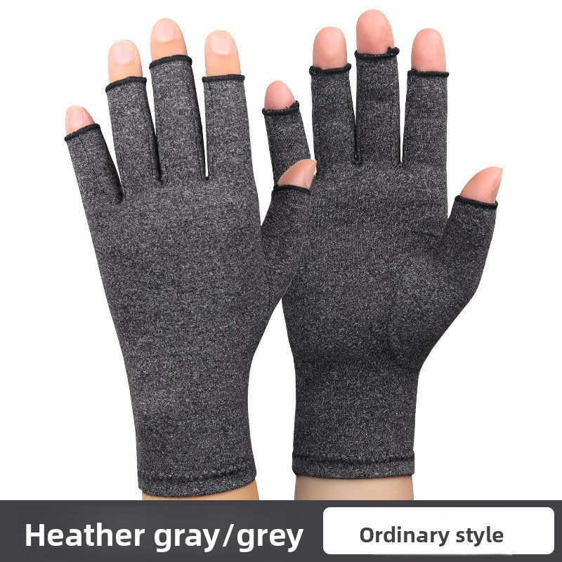 Arthritis Relief Compression Gloves Half Finger Support