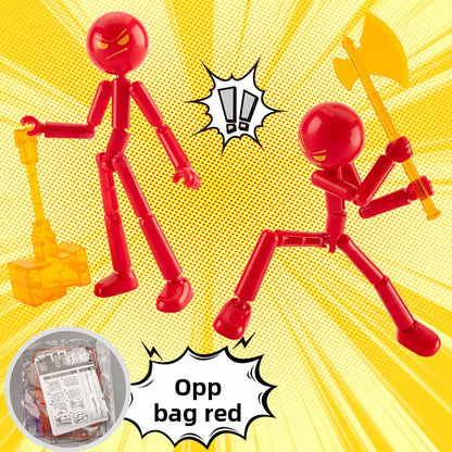 Articulated Stickman Building Blocks