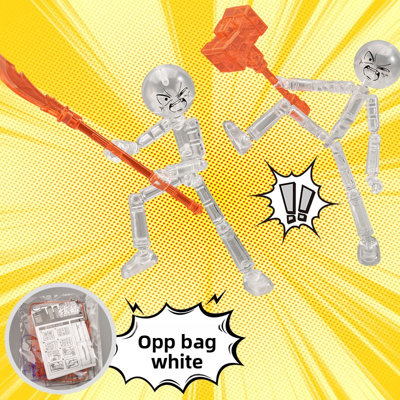 Articulated Stickman Building Blocks
