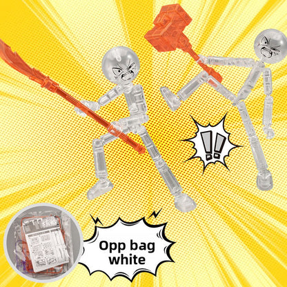 Articulated Stickman Building Blocks