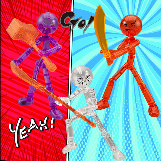 Articulated Stickman Building Blocks