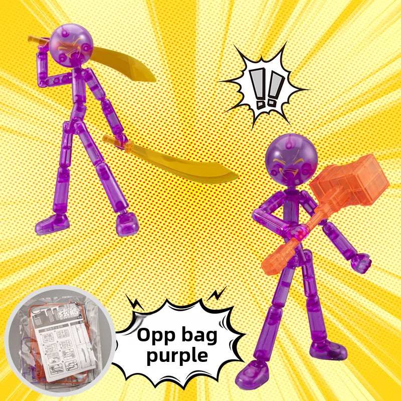 Articulated Stickman Building Blocks