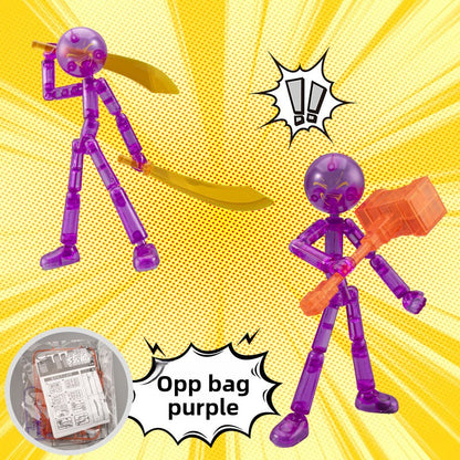 Articulated Stickman Building Blocks