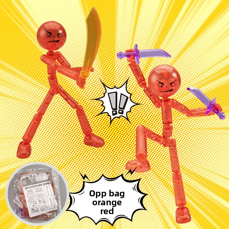 Articulated Stickman Building Blocks