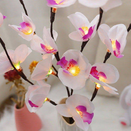 Artificial Butterfly Orchid Branch LED Light