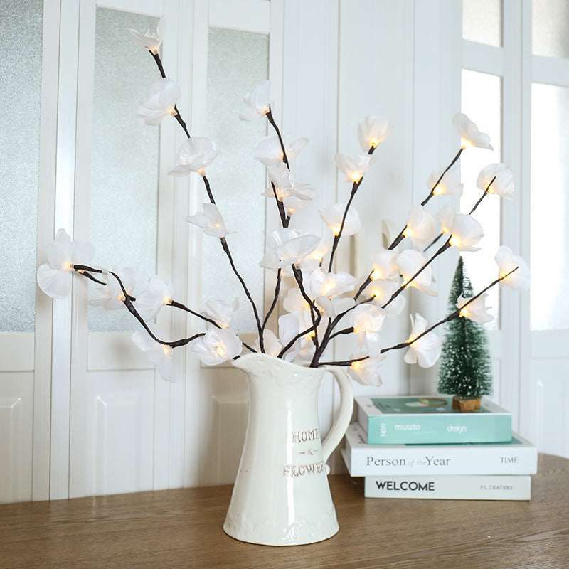 Artificial Butterfly Orchid Branch LED Light