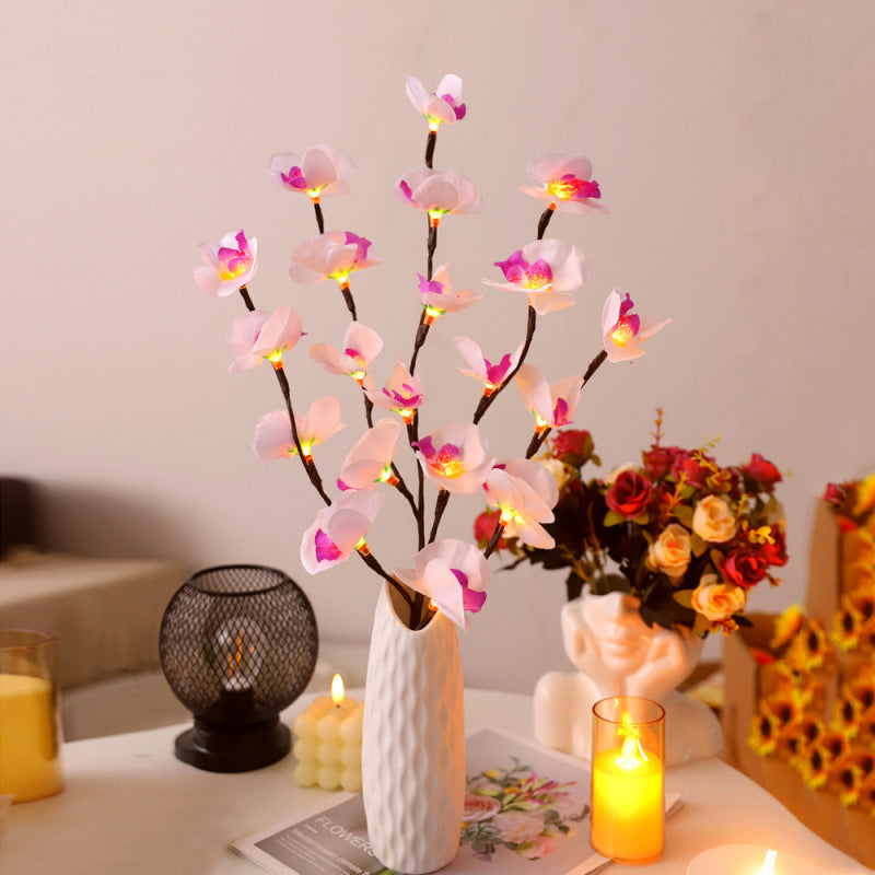 Artificial Butterfly Orchid Branch LED Light