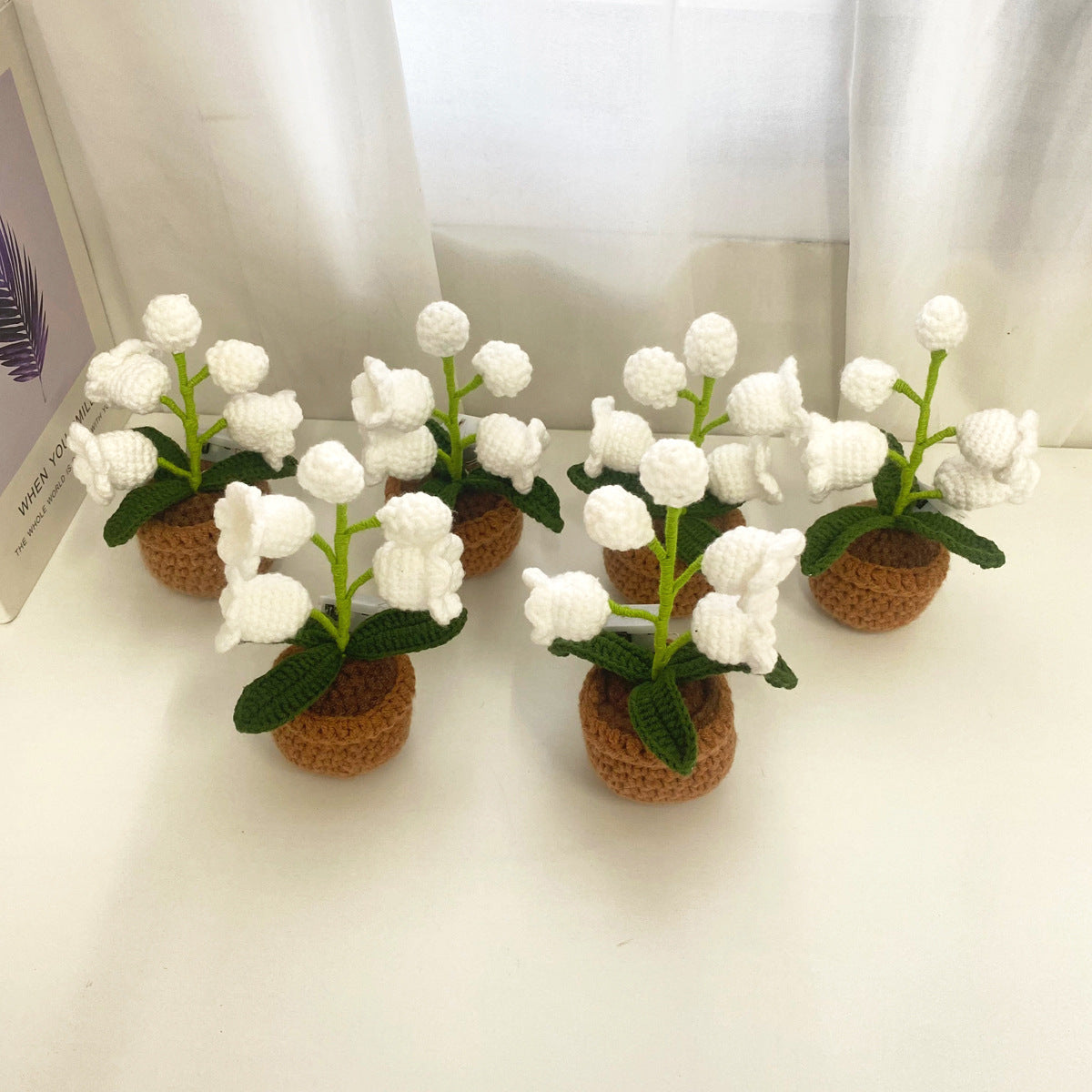 artificial crochet flowers
