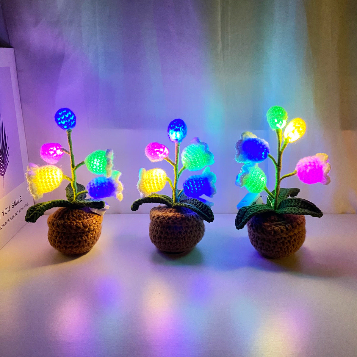 artificial crochet flowers