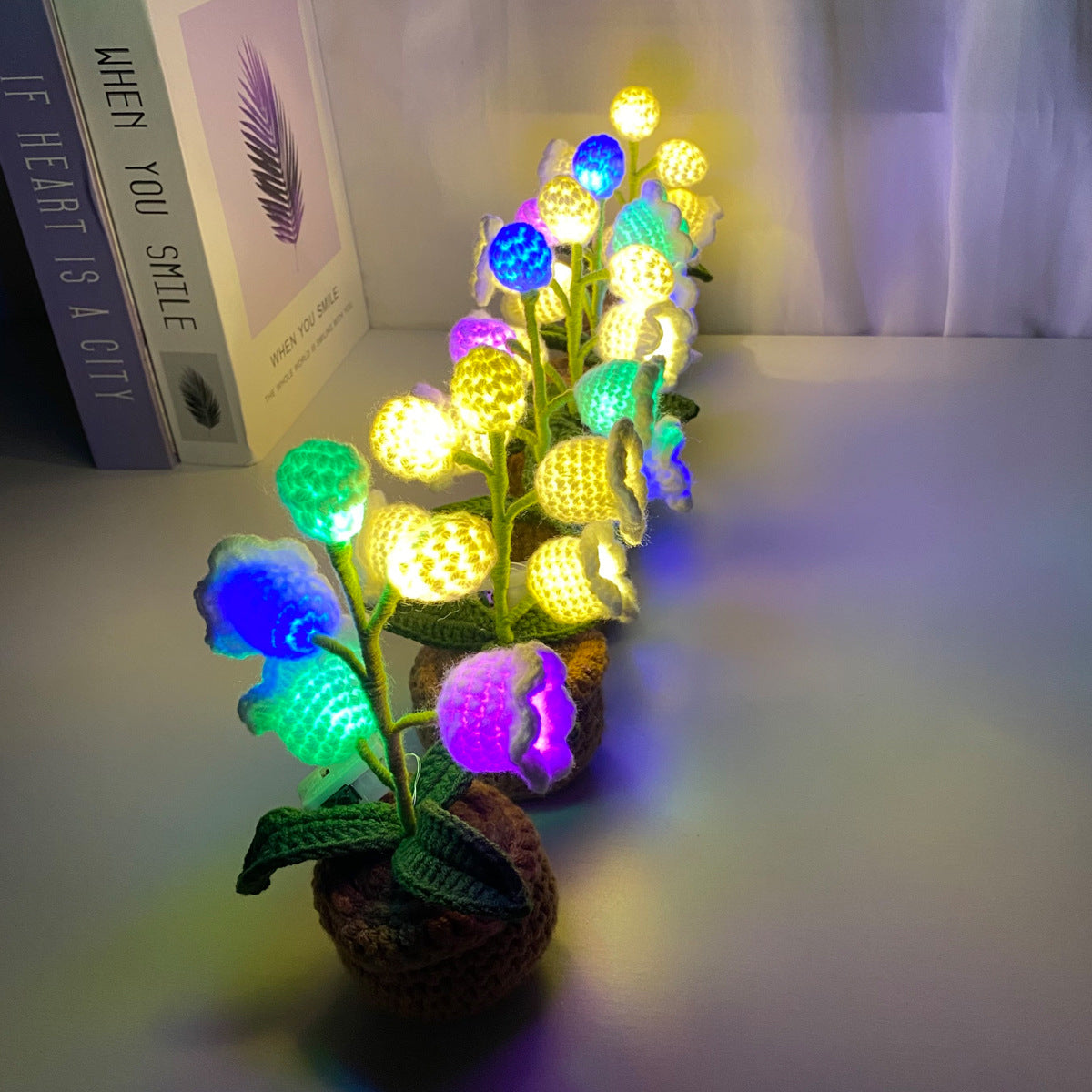 artificial crochet flowers