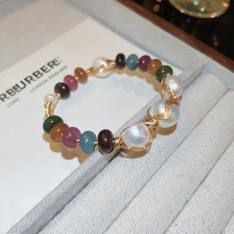 Artificial crystal bracelet