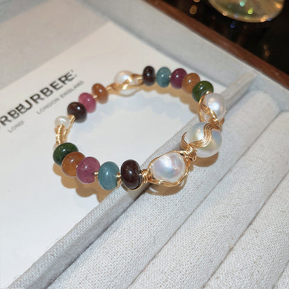 Artificial crystal bracelet