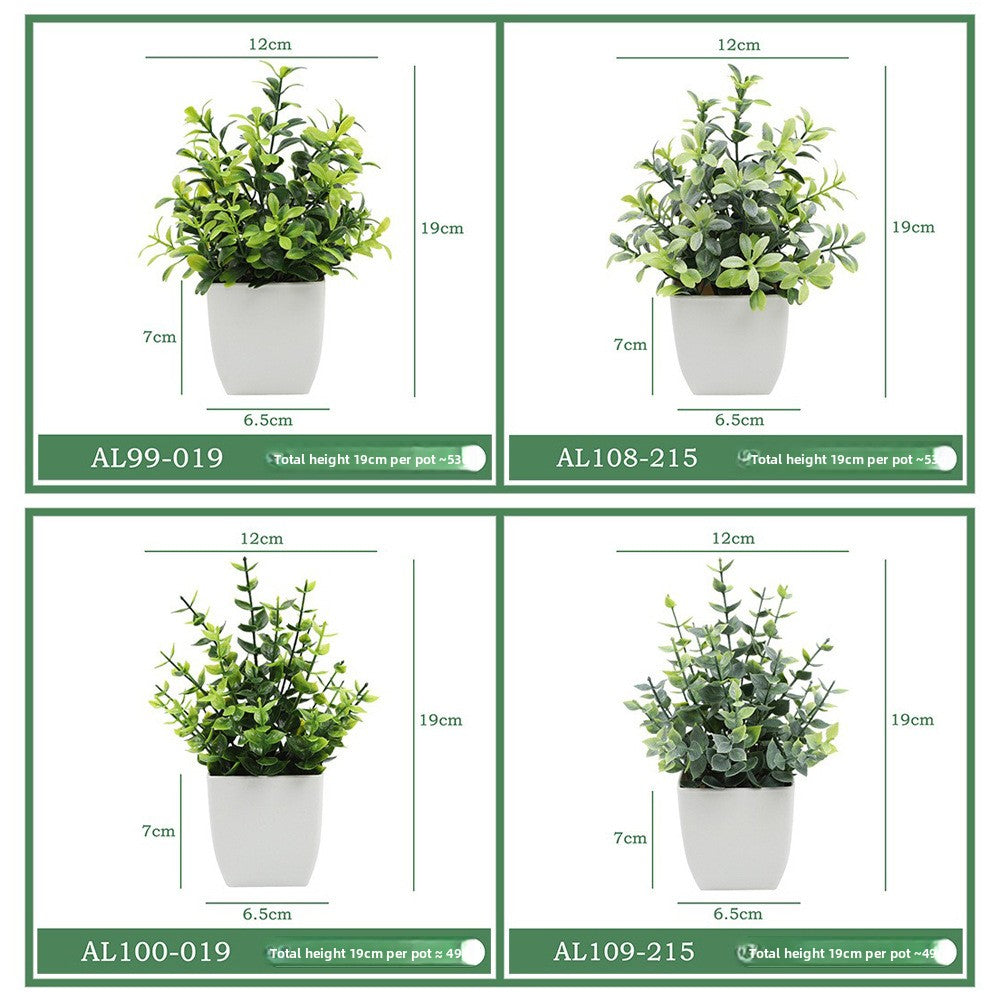 Artificial Eucalyptus Frosted Potted Plant