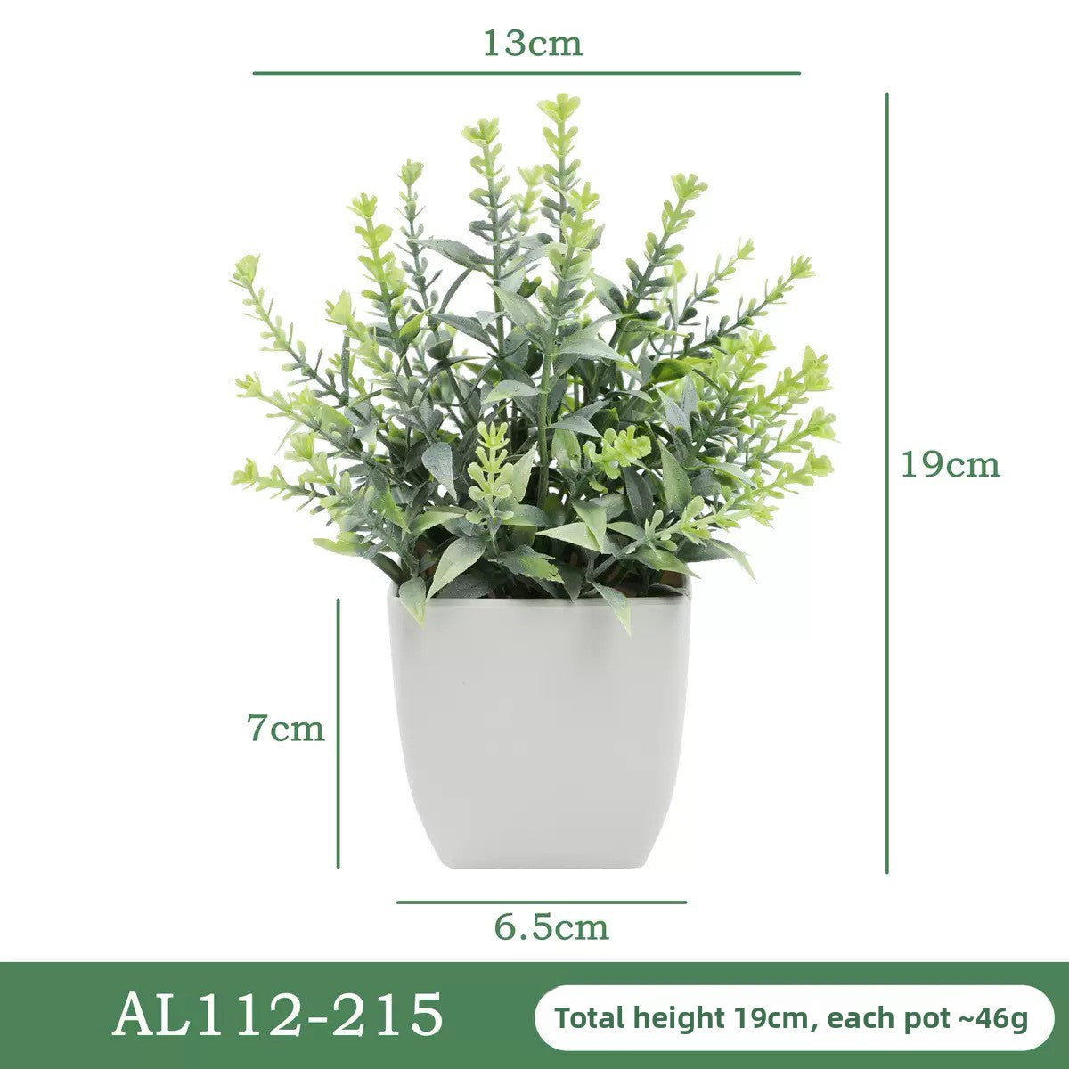 Artificial Eucalyptus Frosted Potted Plant