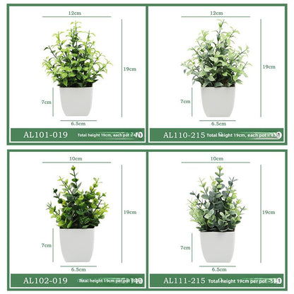Artificial Eucalyptus Frosted Potted Plant