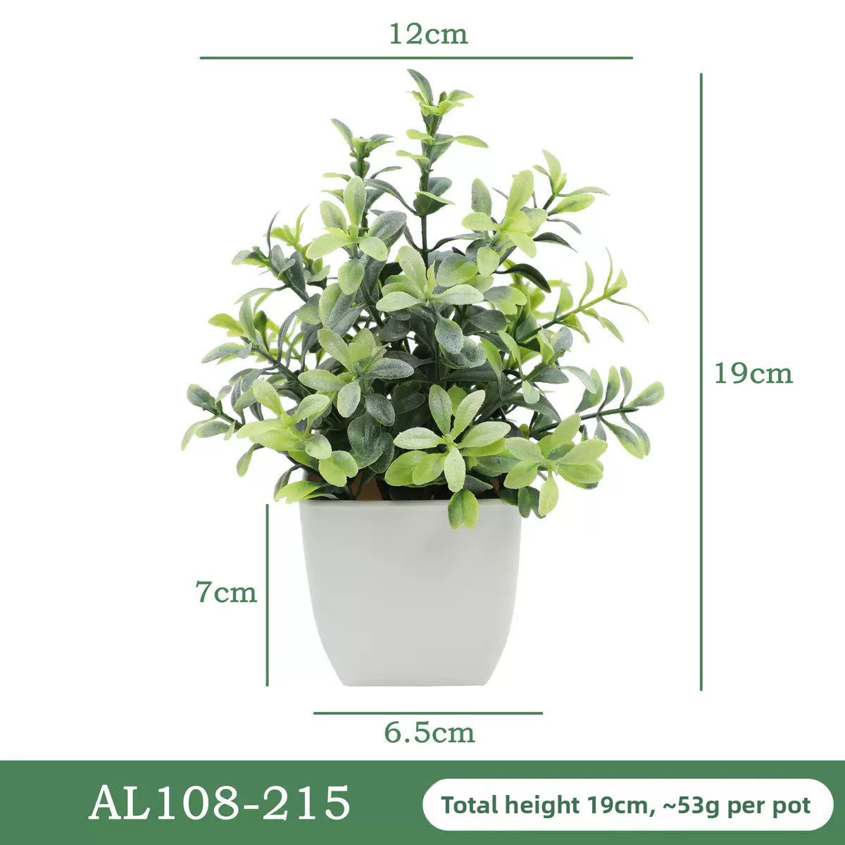Artificial Eucalyptus Frosted Potted Plant