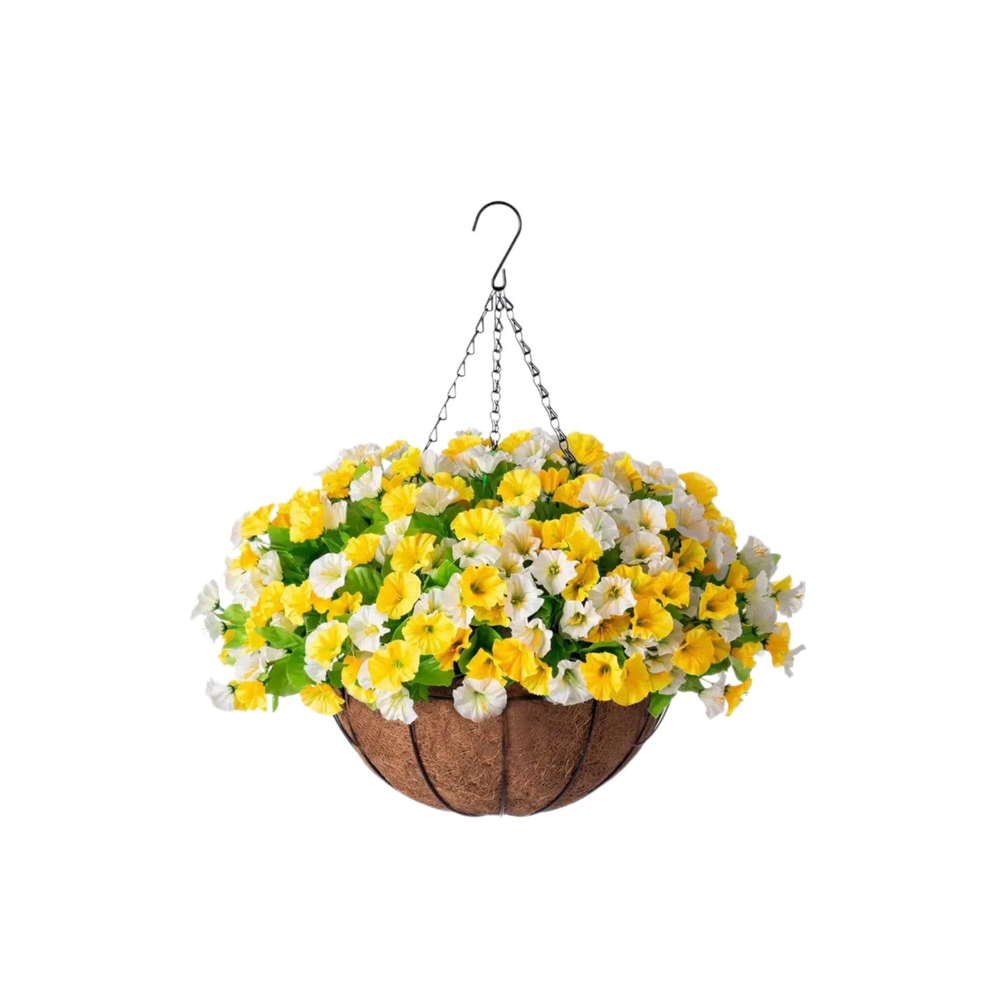 Artificial flower basket