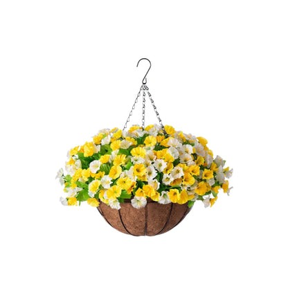 Artificial flower basket