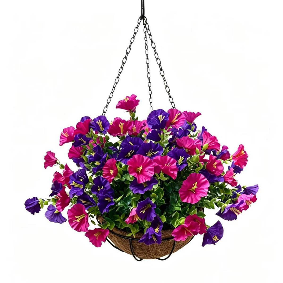 Artificial flower basket