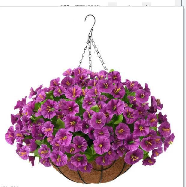 Artificial flower basket