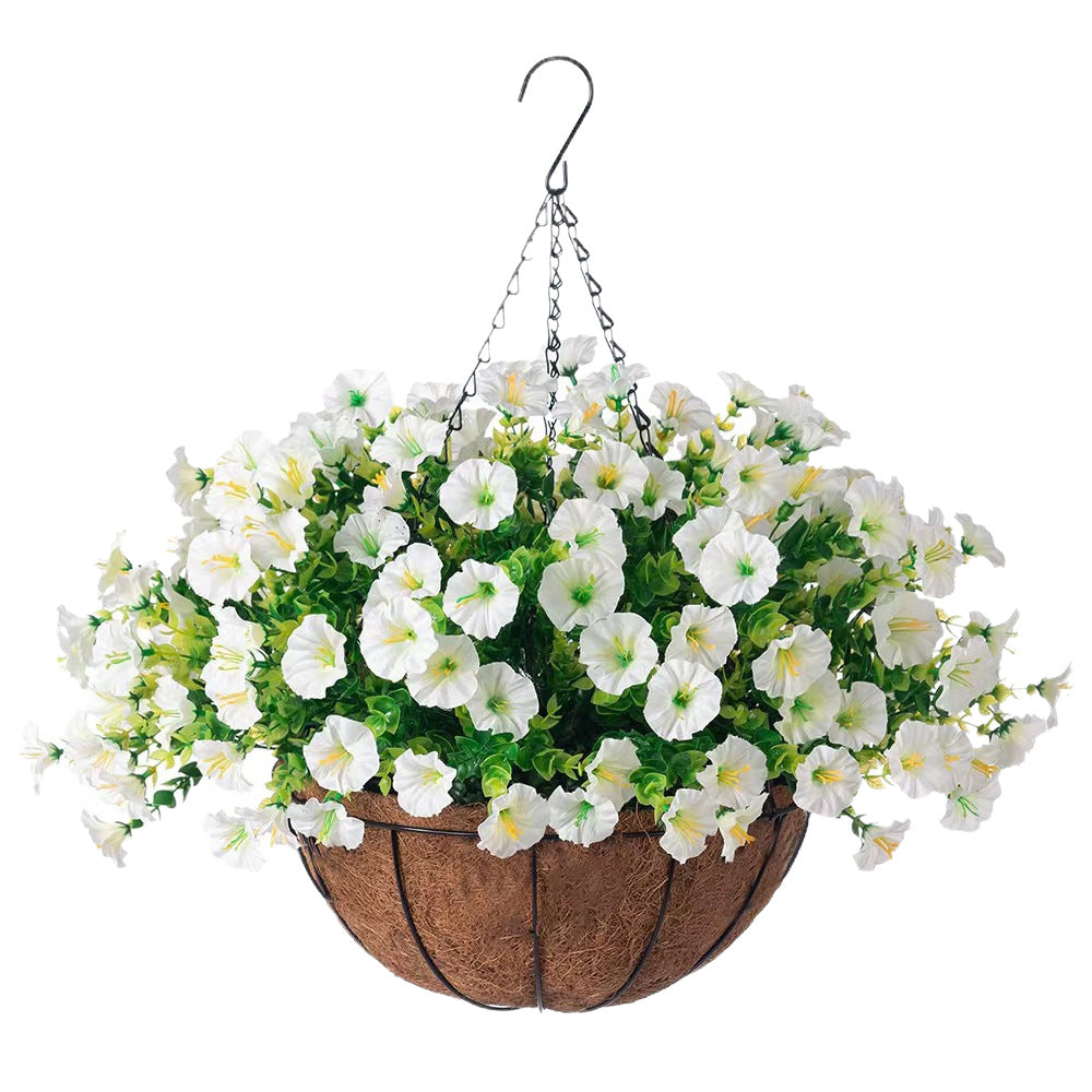Artificial flower basket