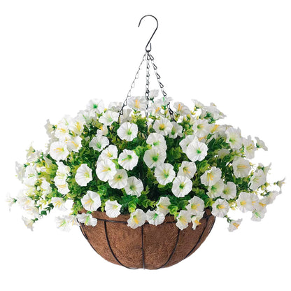 Artificial flower basket
