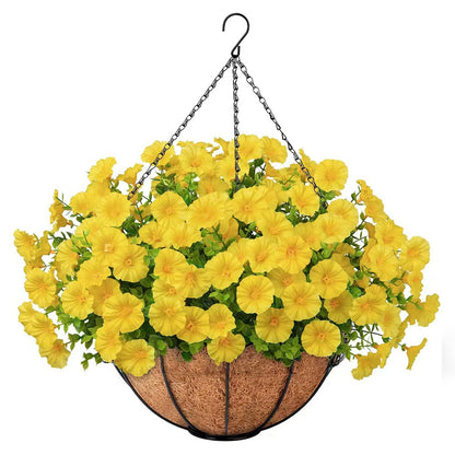 Artificial flower basket