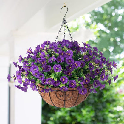 Artificial flower basket