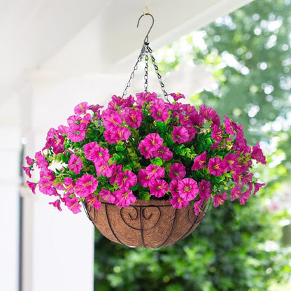 Artificial flower basket