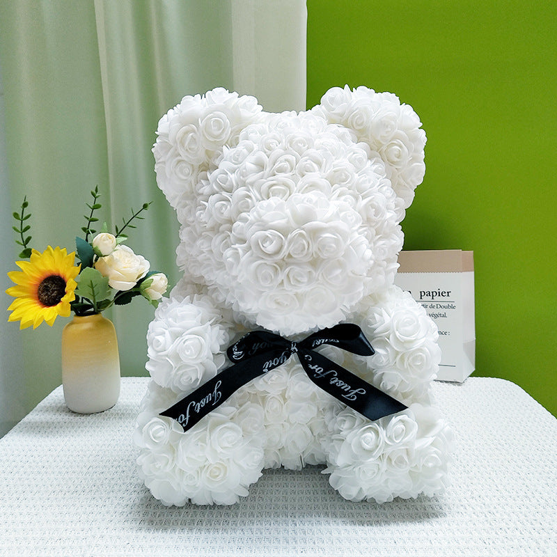 artificial flower bear
