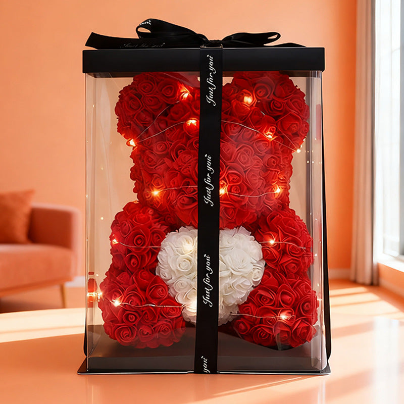 artificial flower bear