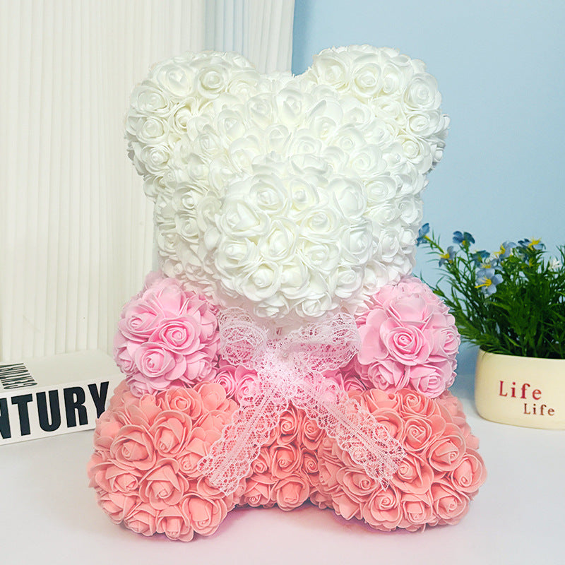 artificial flower bear