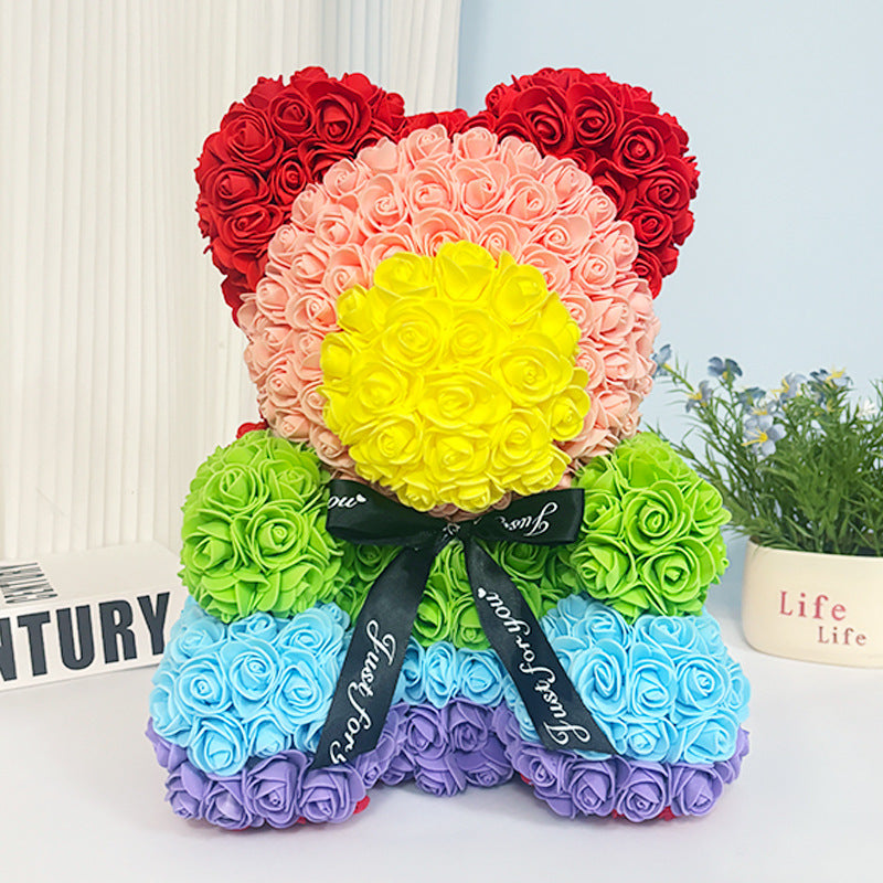 artificial flower bear