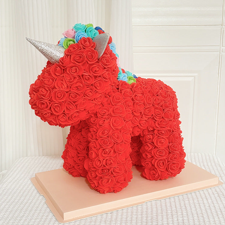 artificial flower bear