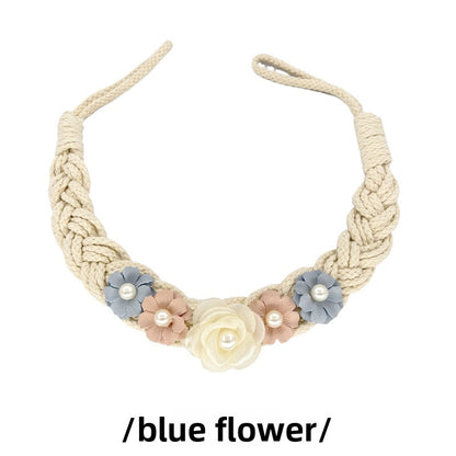 Artificial flower curtain strap