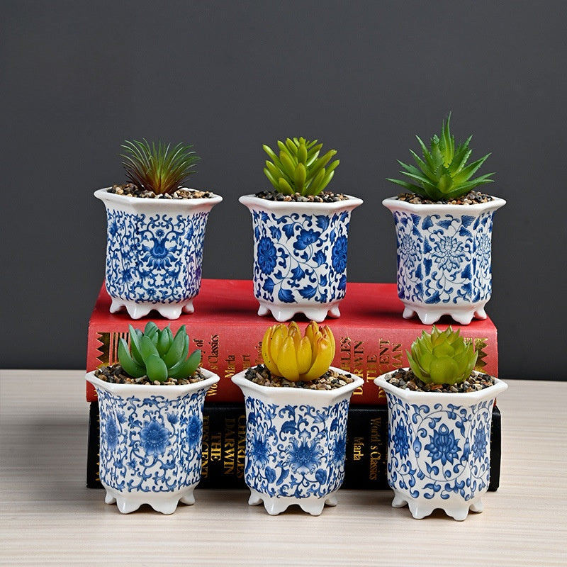 Artificial flower plant pot