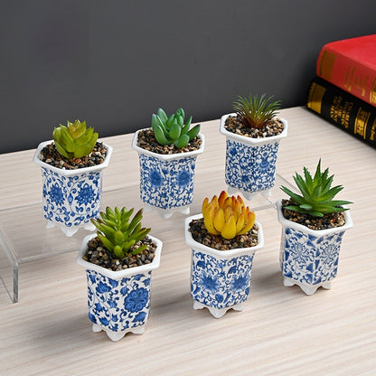 Artificial flower plant pot