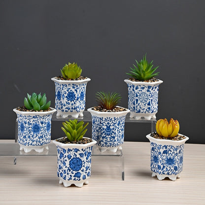Artificial flower plant pot