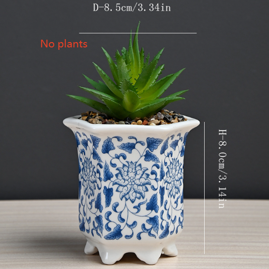 Artificial flower plant pot