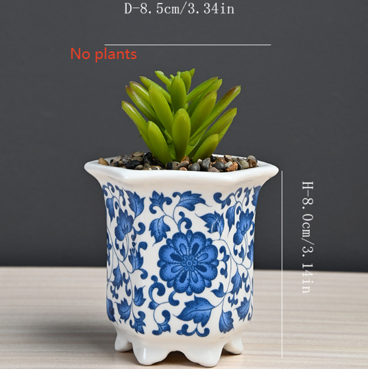 Artificial flower plant pot