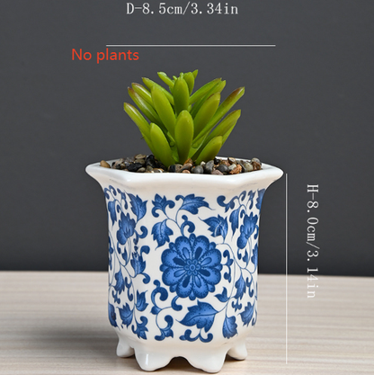 Artificial flower plant pot