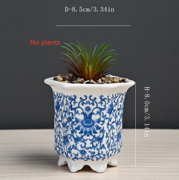 Artificial flower plant pot